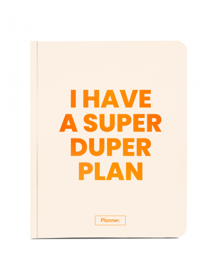 Картинка Планер «I HAVE A SUPER-DUPER PLAN» бежевий